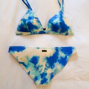 Triangl bikini set tie dye